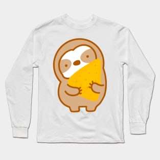 Tortilla Chip Sloth Long Sleeve T-Shirt